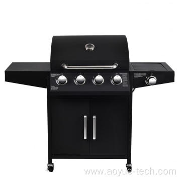 4+1 burners with side oven bbq